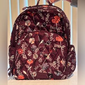 Vera Bradley Burgundy Floral Backpack
